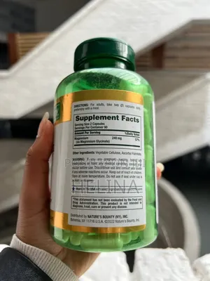 Nature's Bounty Magnesium Glycinate 240mg Per Serving Usa