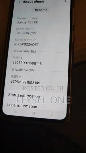 New Samsung Galaxy S23 FE 128 GB White