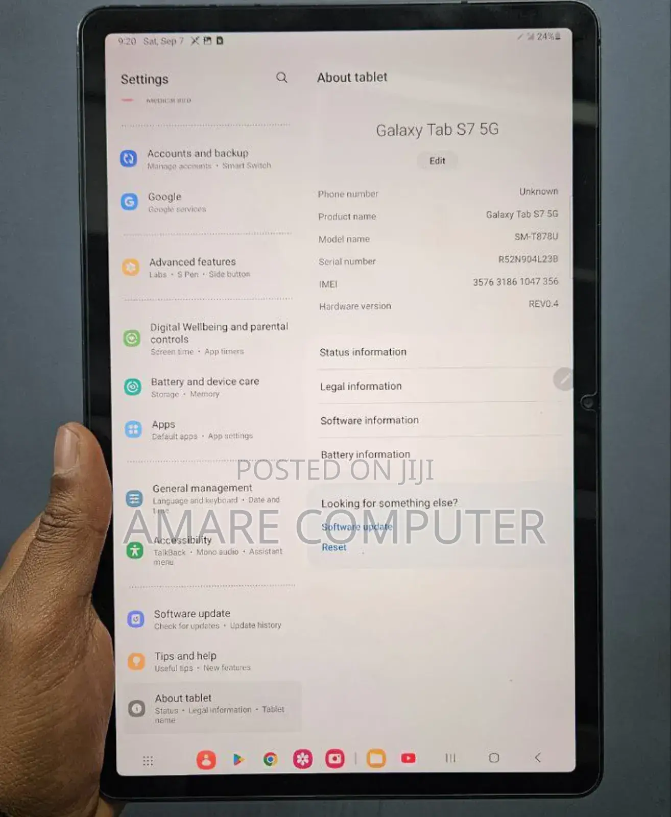 New Samsung Galaxy Tab S7 128 GB
