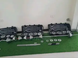 Photo - Adjustable 55kg Dumbbell Barbell Set All-in-One Home Gym Equipment