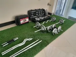 Adjustable 55kg Dumbbell Barbell Set All-in-One Home Gym Equipment