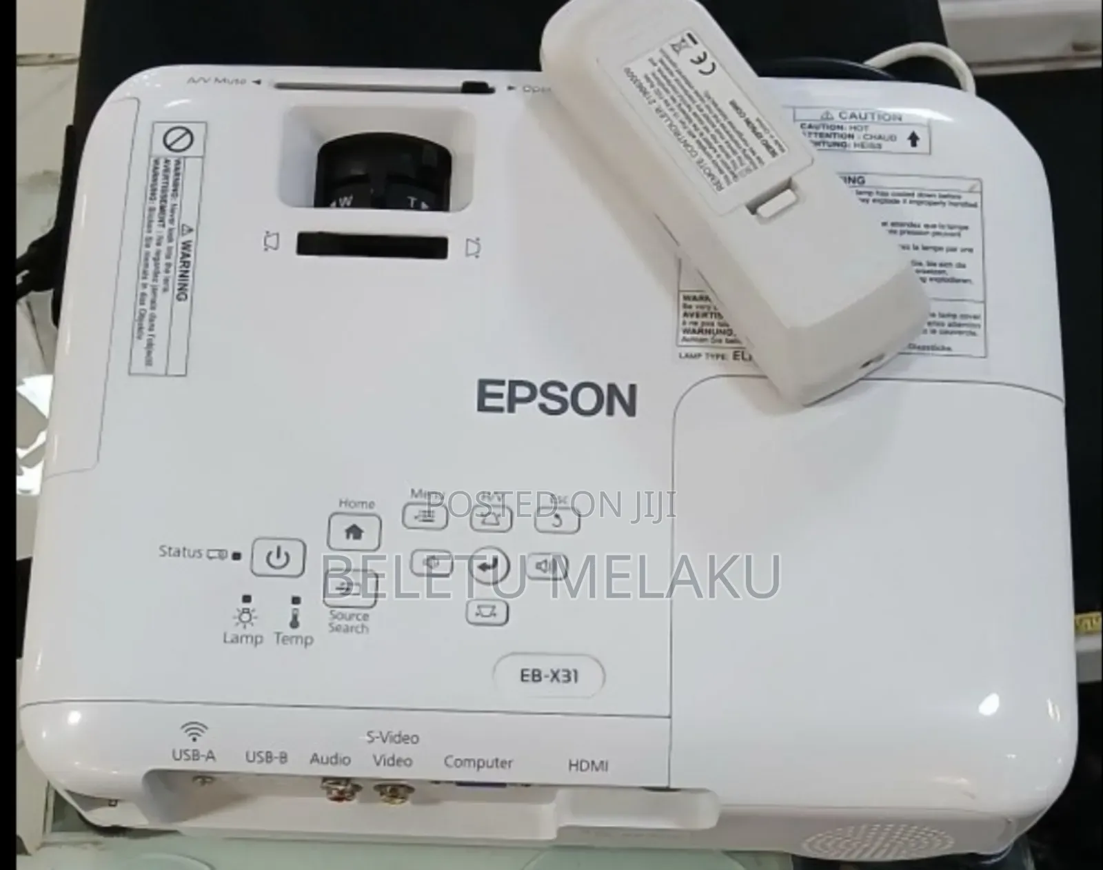 Epson Projector With Remote Model Name: Eb-x31 Hardware Interface
