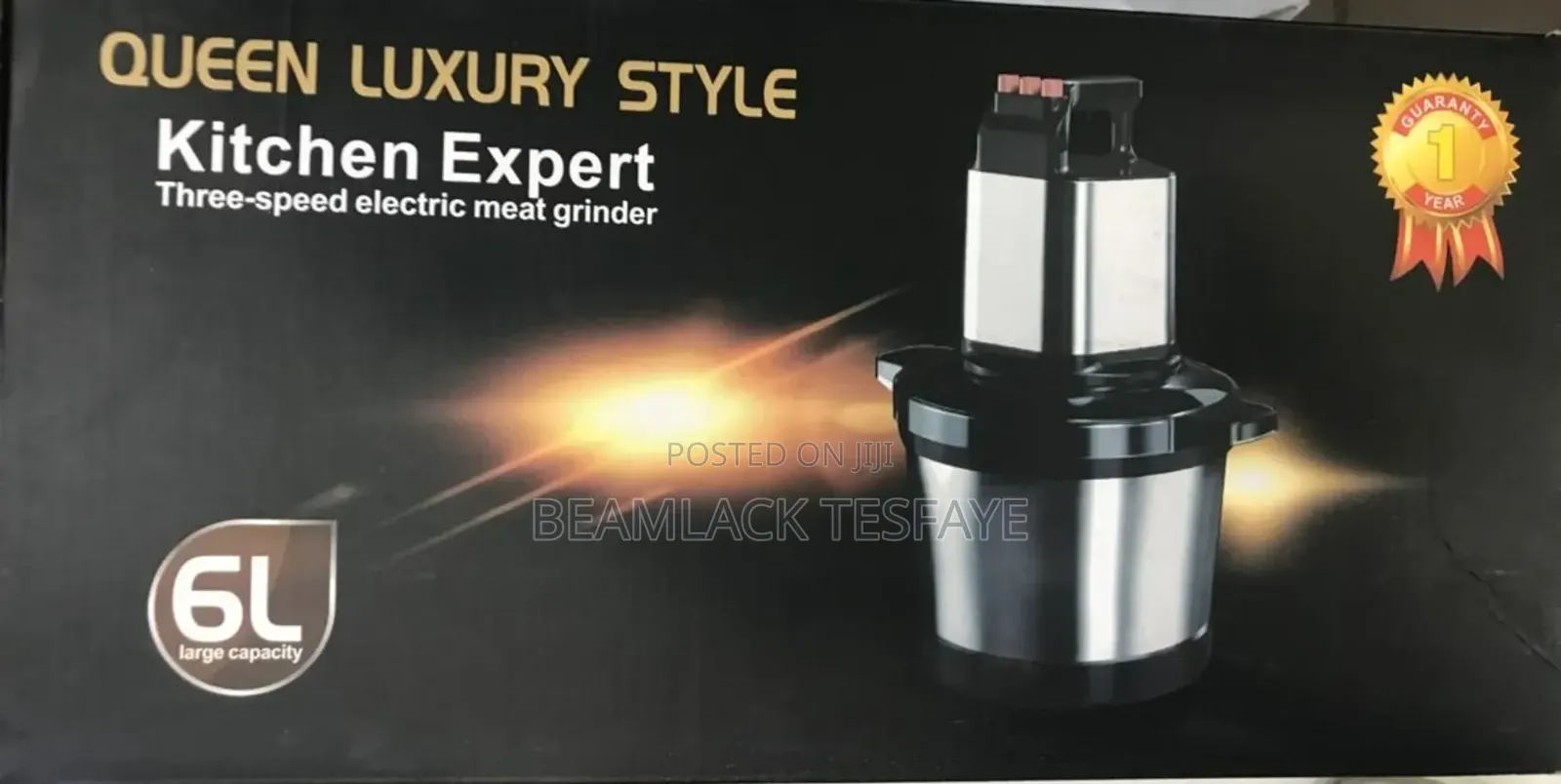 6l Capacity Electric Meat Grinder/Food Processor.