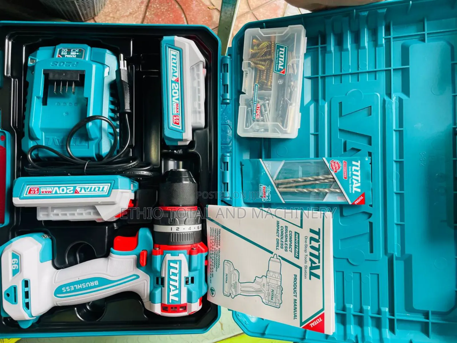 Total 20 Volt Charger Drill 66 Nm