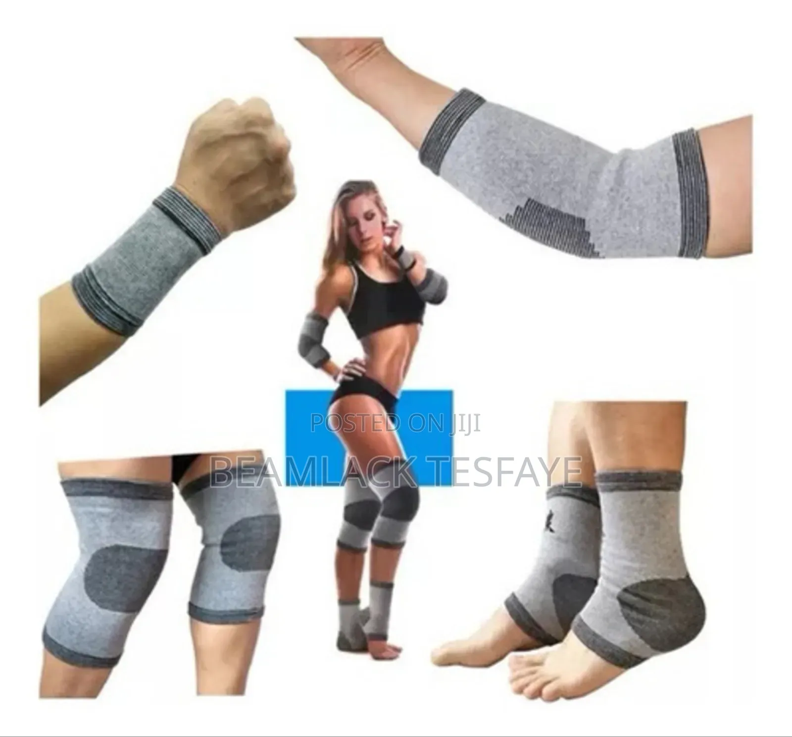 8-Piece Full Body Support for Sports Fitness Designed for Gym Workouts