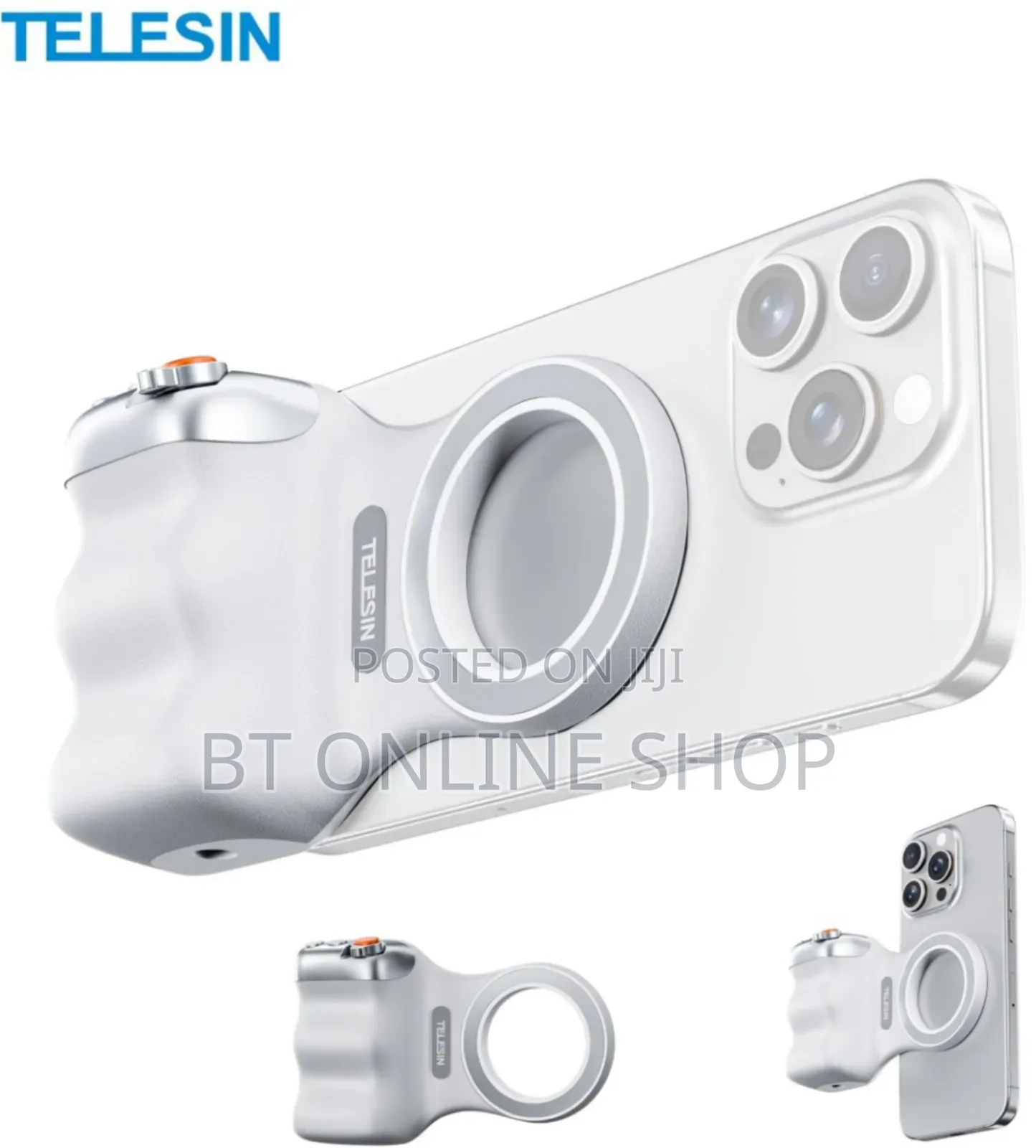 2in1 Telesin Magnetic Grip With Ring Light