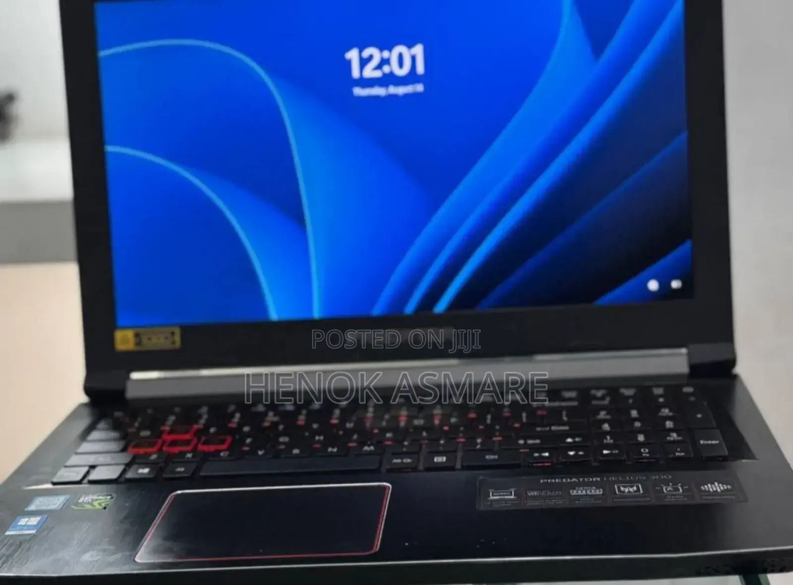 New Laptop Acer Predator Helios 300 16GB Intel Core I7 SSD 256GB