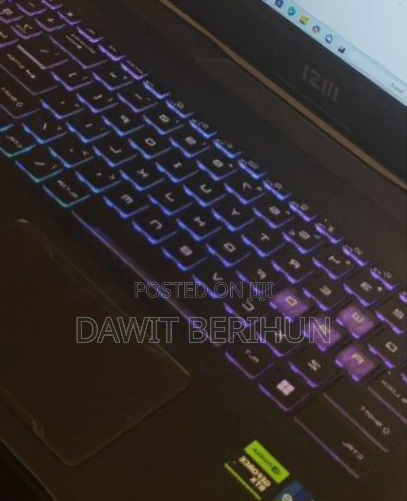 New Laptop MSI Katana GF66 16GB Intel Core I7 SSD 1T