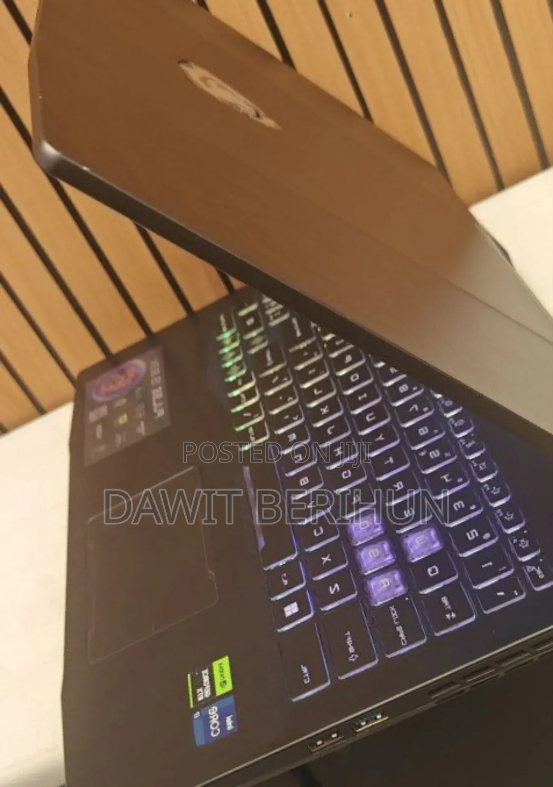 New Laptop MSI Katana GF66 16GB Intel Core I7 SSD 1T