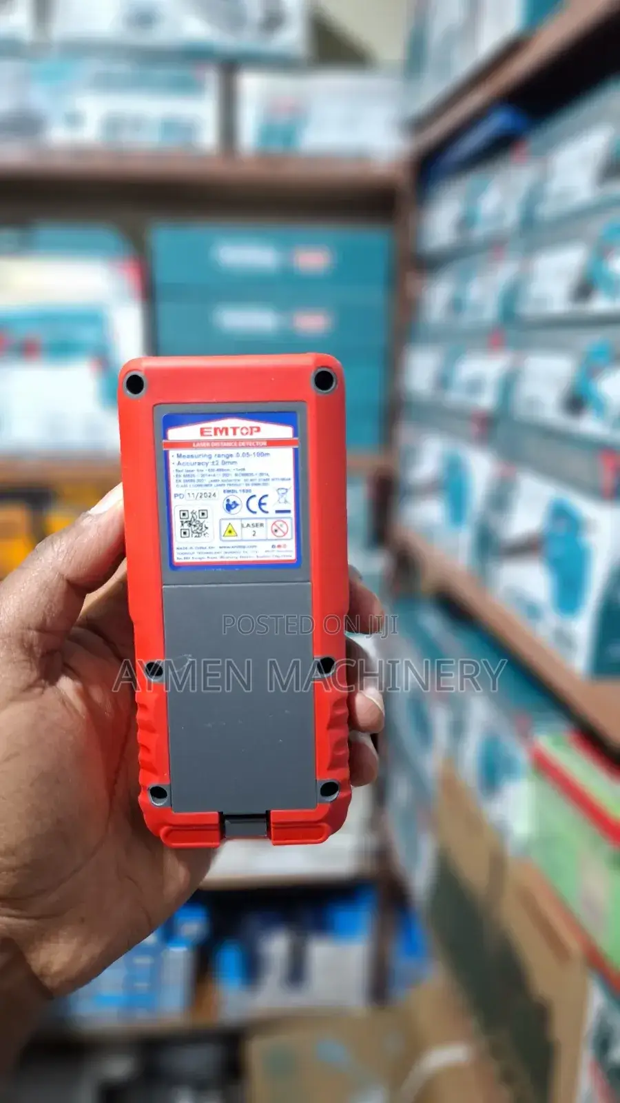 Emtop Laser Distance Detector Meter 100meter ጨረር ሜትር