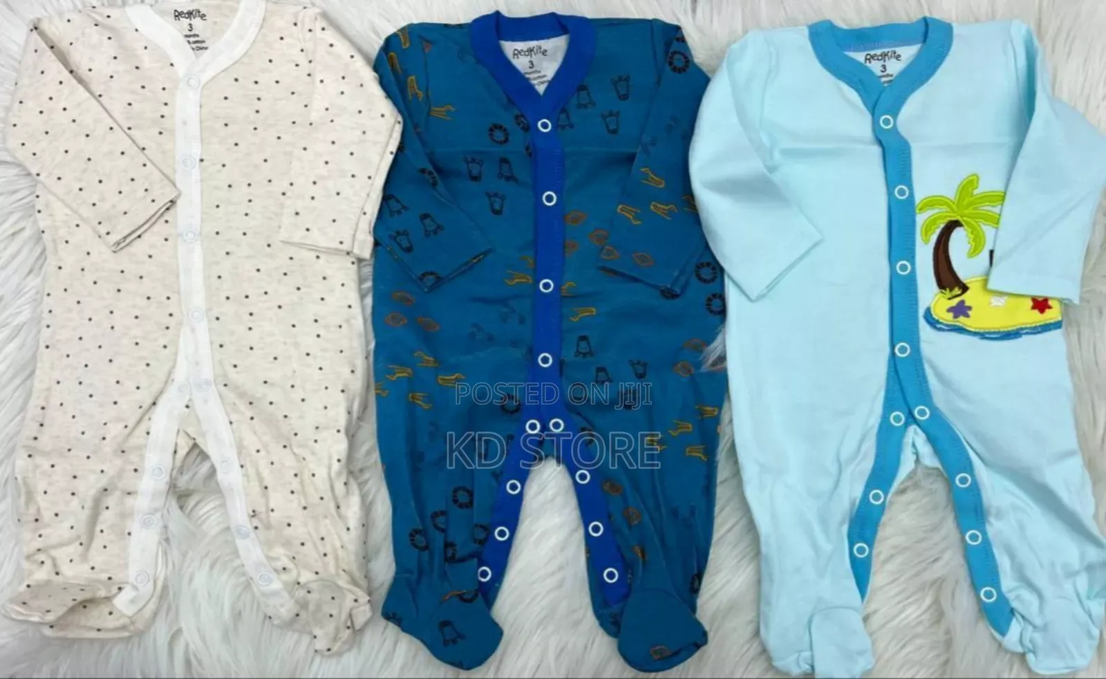 3-Piece Newborn Baby Foot
Wrapped Jumpsuit