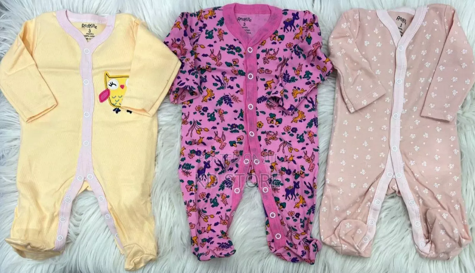 3-Piece Newborn Baby Foot
Wrapped Jumpsuit