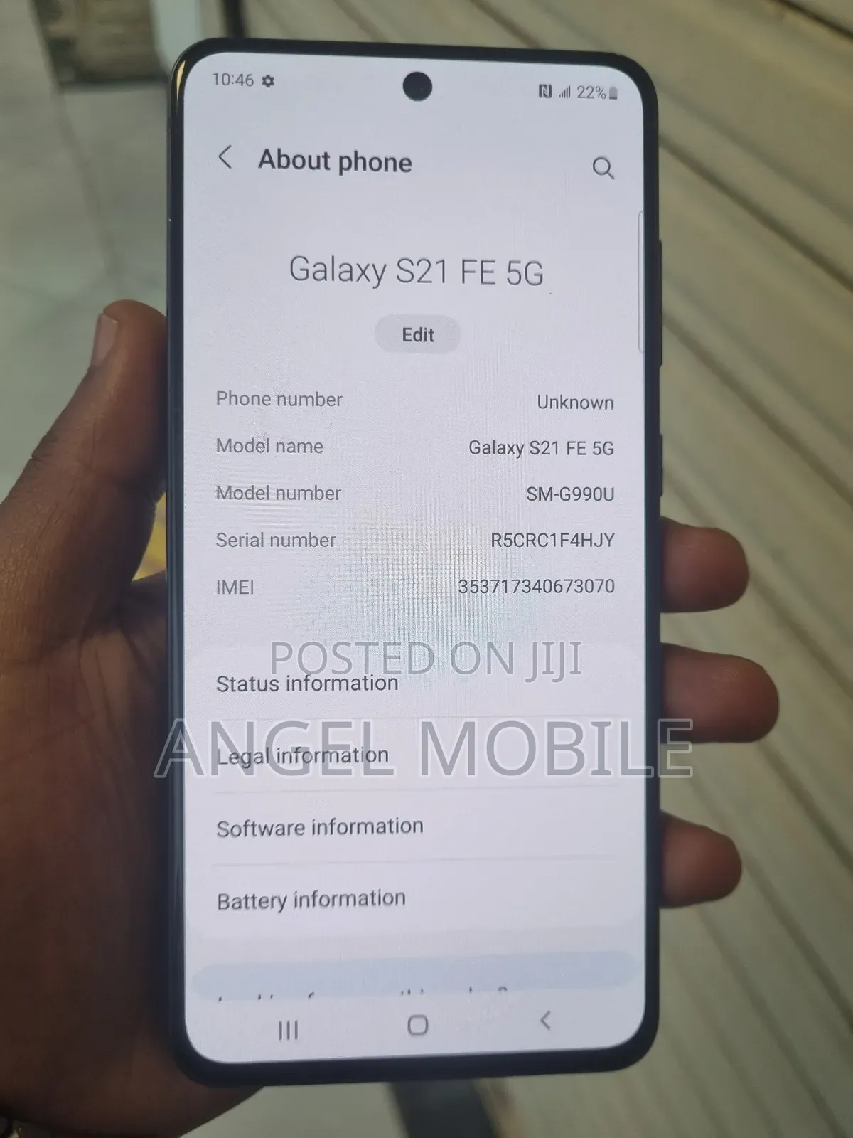 Samsung Galaxy S21 FE 128 GB Black