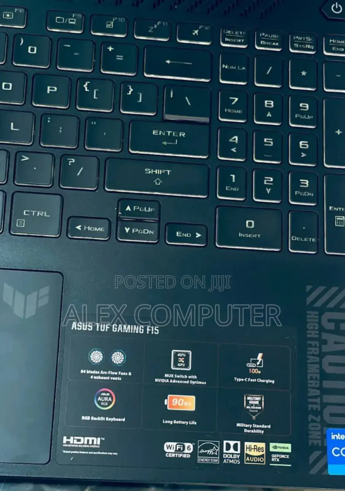 New Laptop Asus TUF Dash F15 16GB Intel Core I7 SSD 512GB