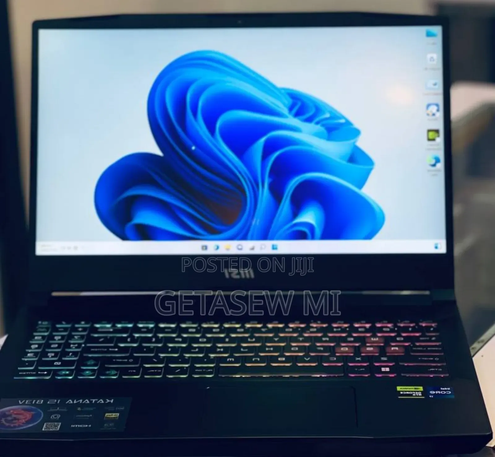 New Laptop MSI Katana 15 16GB Intel Core I7 SSD 1T