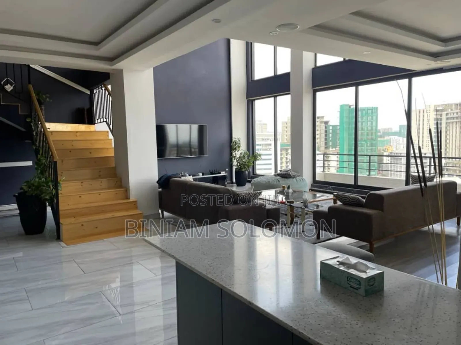 Furnished 3bdrm Apartment in Bole for rent