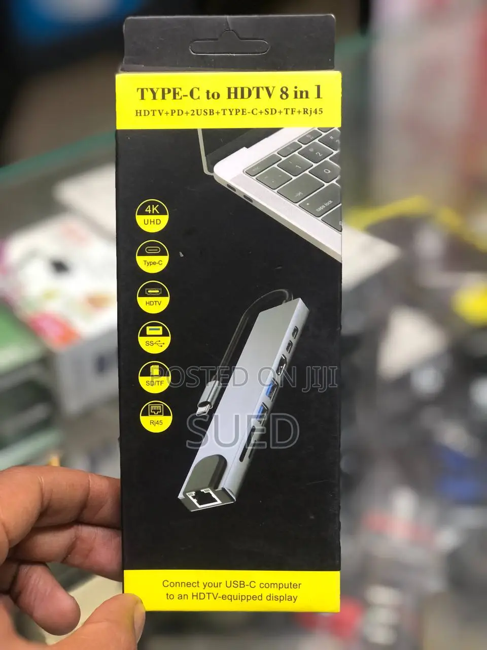 Type C to HDTV Convertor 8 in 1 Multi Convertor Usb Hub