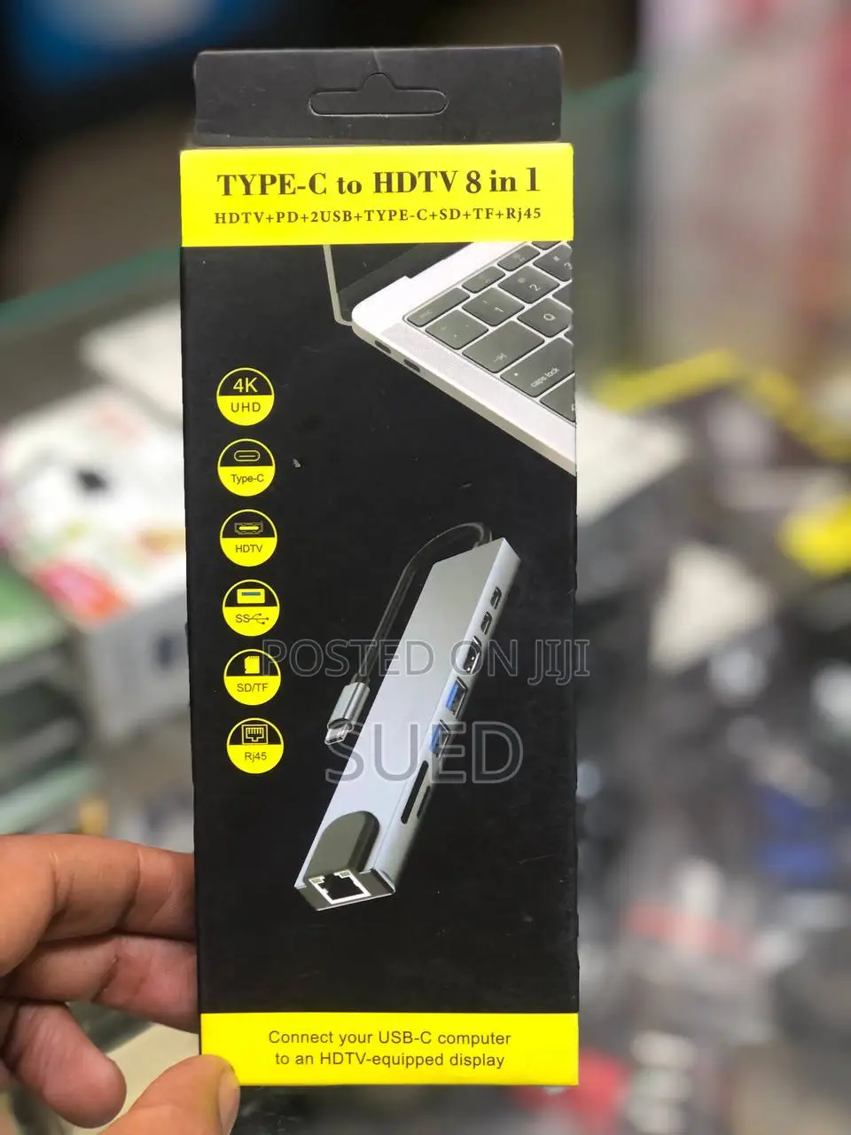 Type C to HDTV Convertor 8 in 1 Multi Convertor Usb Hub