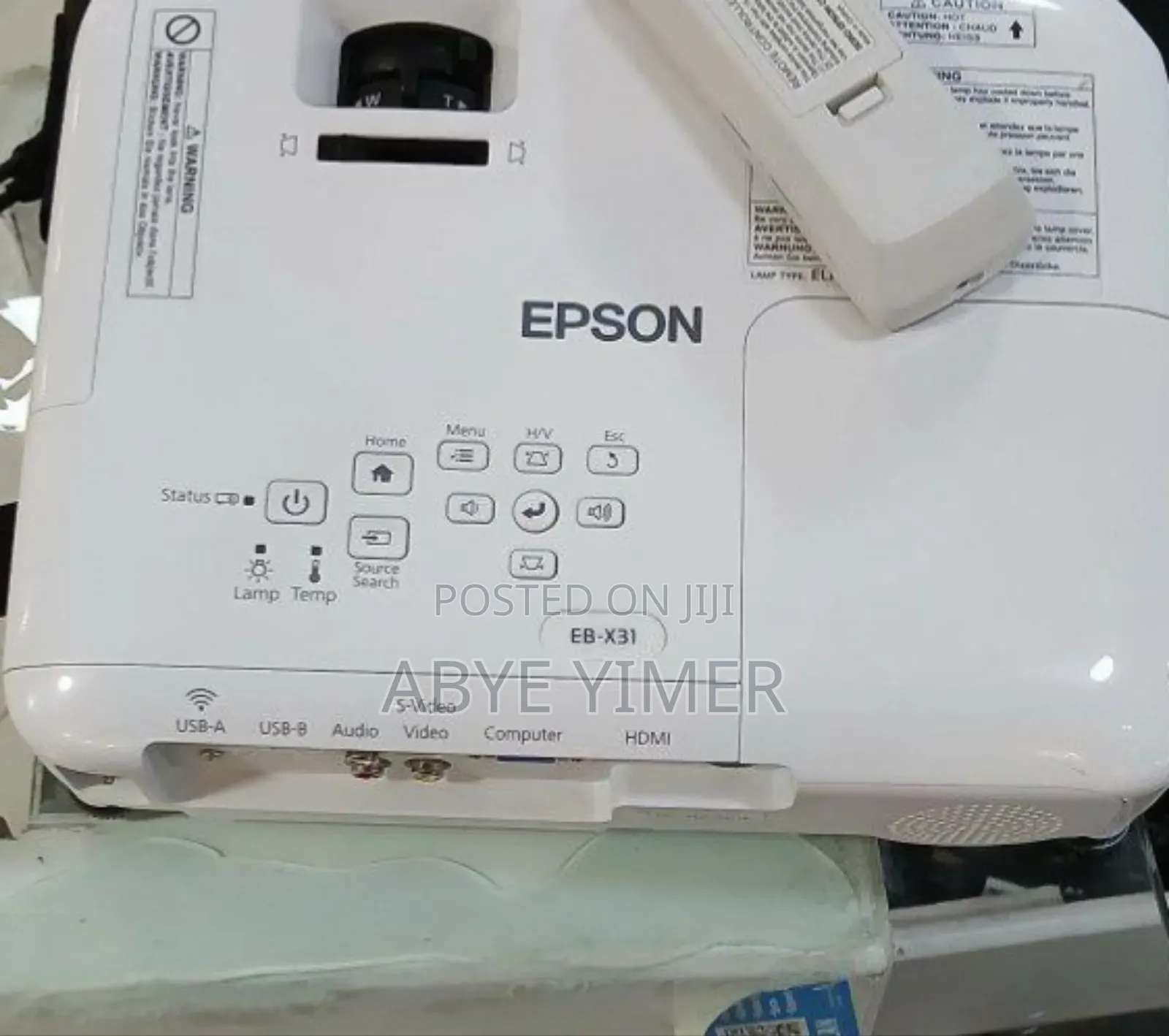 Epson Projector With Remote Model Name: Eb-X31 Hardware Interface:
