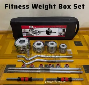Photo - Multi-Functional Adjustable 55kg Dumbbell Barbell Fitness Set