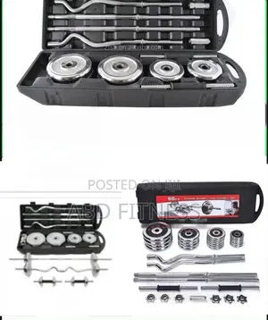 Multi-Functional Adjustable 55kg Dumbbell Barbell Fitness Set