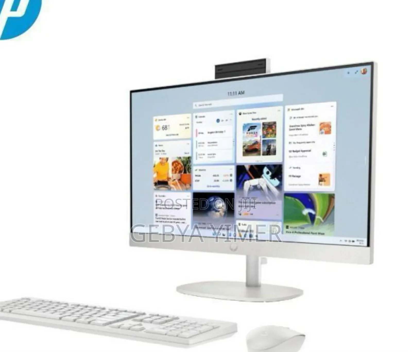 New Desktop Computer HP 200 G4 All-in-One 8GB Intel Core I3 SSHD+SSD 1T