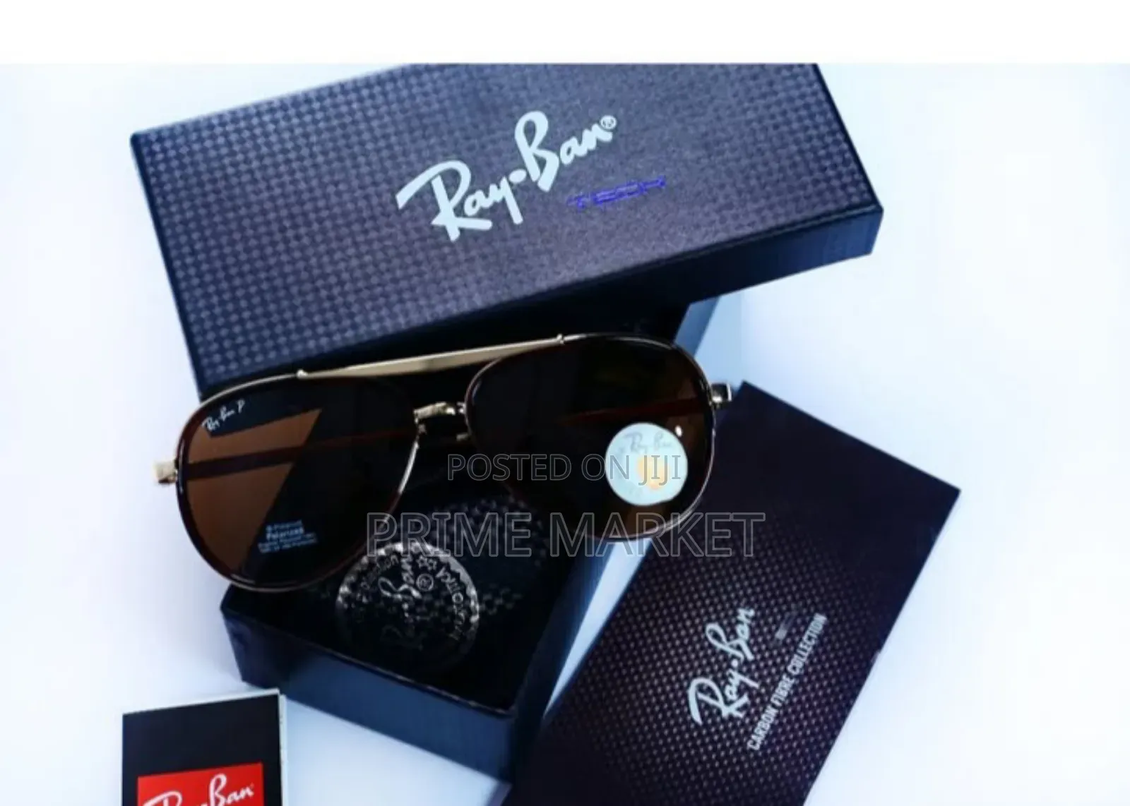 Ray Ban Rb 4414 Gold Brown Dc Uv-400 Sunglasses
