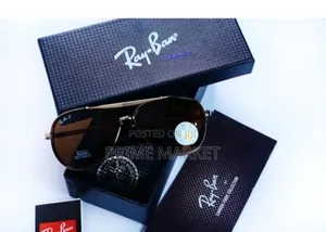 Ray Ban Rb 4414 Gold Brown Dc Uv-400 Sunglasses