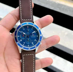 Photo - Tommy Hilfiger Blue Silver Brown Leather Watch