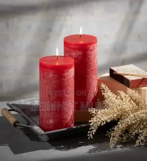 Red Pillar Candles