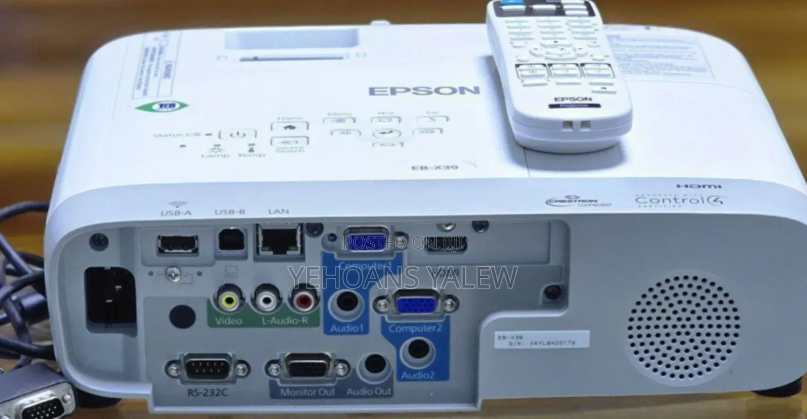 Rbrand New Epson Projector Has Remote Model Name: Eb-X39 Hardwa