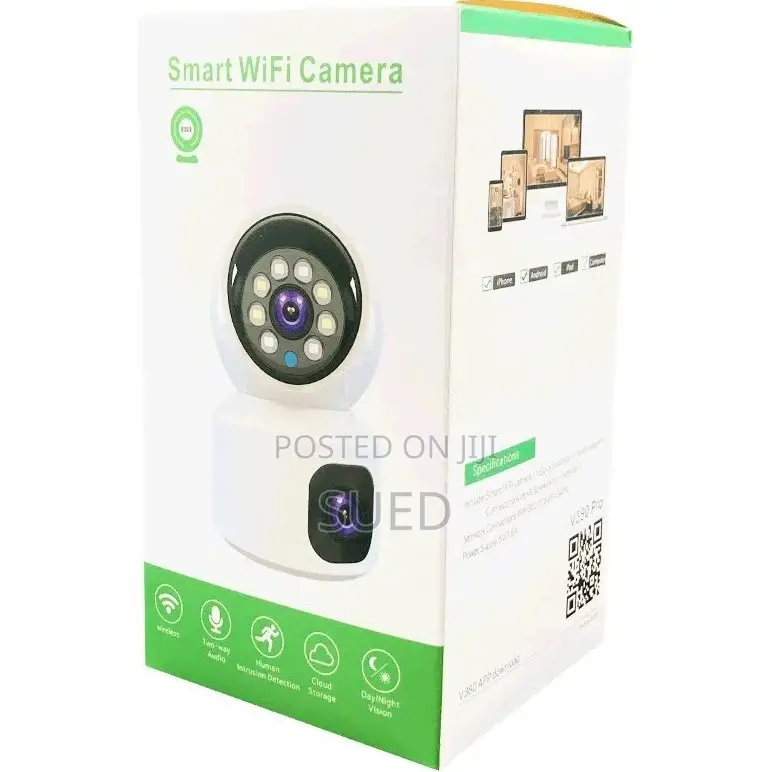 4g Sim Card Camera Smart Wifi Camera With 2 Lens ሲም ካሜራ