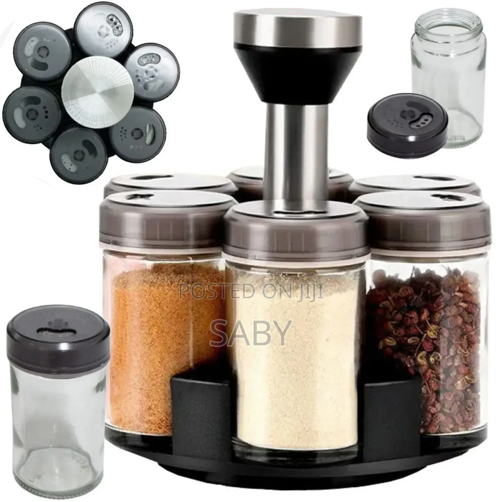 Rotating Spice Rack 
 የጥራጥሬ ማስቀመጫ
