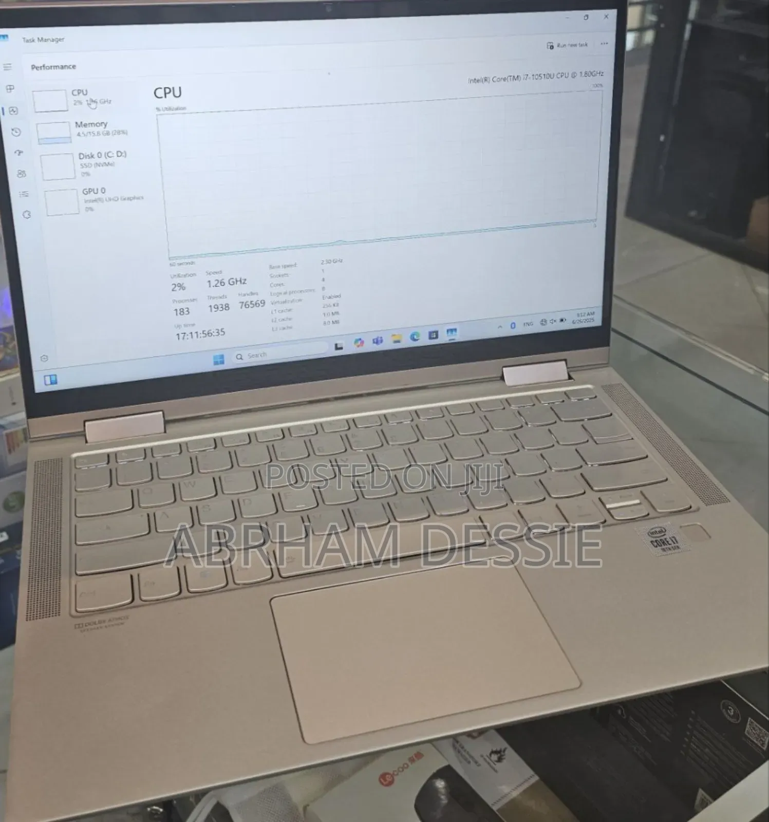 New Laptop Lenovo 16GB Intel Core I7 SSD 512GB