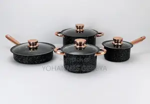 2 ድስቶች + 1 ወጥ ማቅረቢያ + 1 መጥበሻ