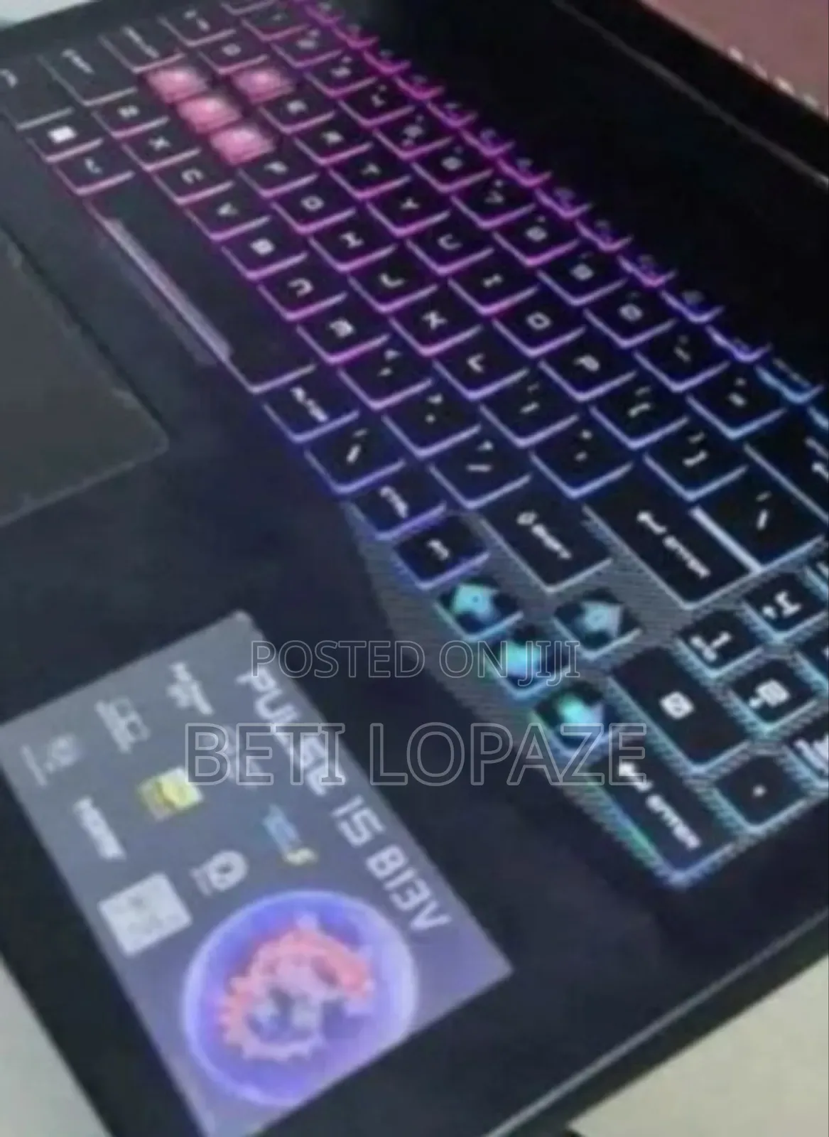 New Laptop MSI MSI Sword 17 16GB Intel Core I7 SSD 1T