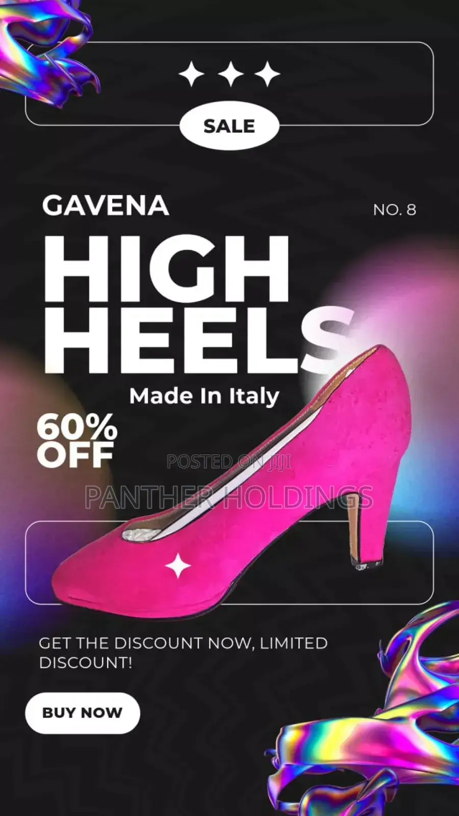 Gavena Italian Luxury Pink Heels Size 39