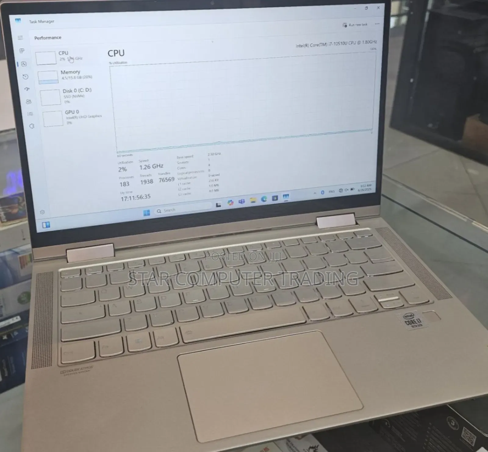 New Laptop Lenovo Yoga C740 16GB Intel Core I7 SSD 512GB