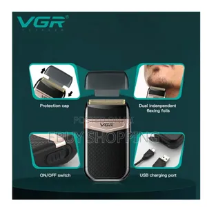 Vgr Rechargeable Shaver – Fast Gentle Hair Removal