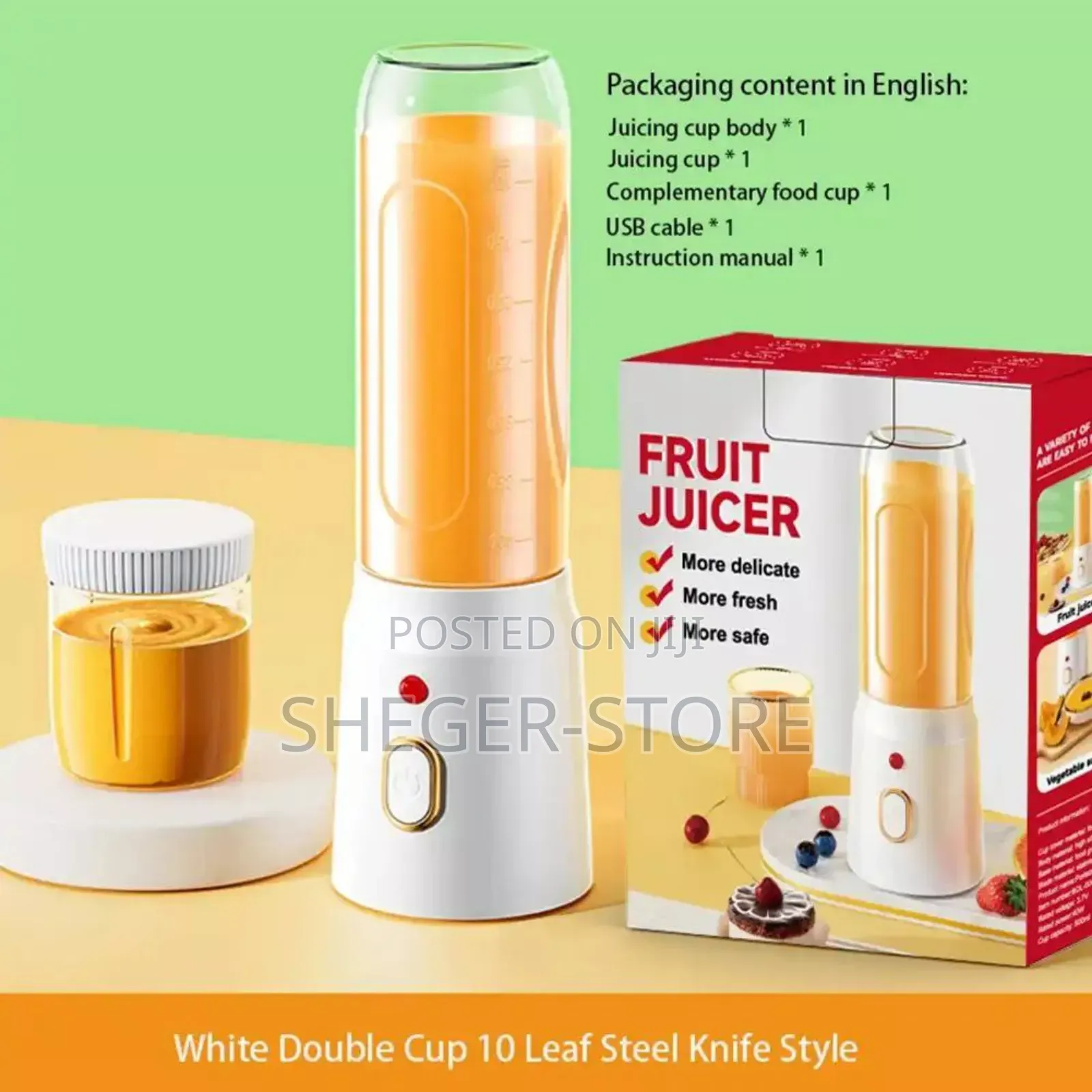 Mini Rechargeable Juicer With Extra Cup