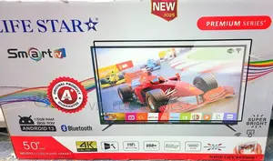 Lifestar Tv 50 Inch Tv Smart Android 15.0 New 2025 Tv