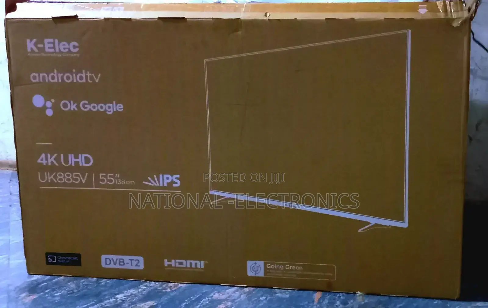 K-Elec 55 Inch Tv Smart Android Frameless Tv