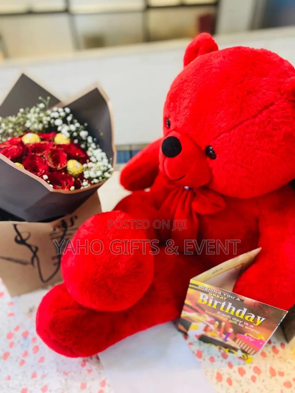 Large Toy With Flower Gift