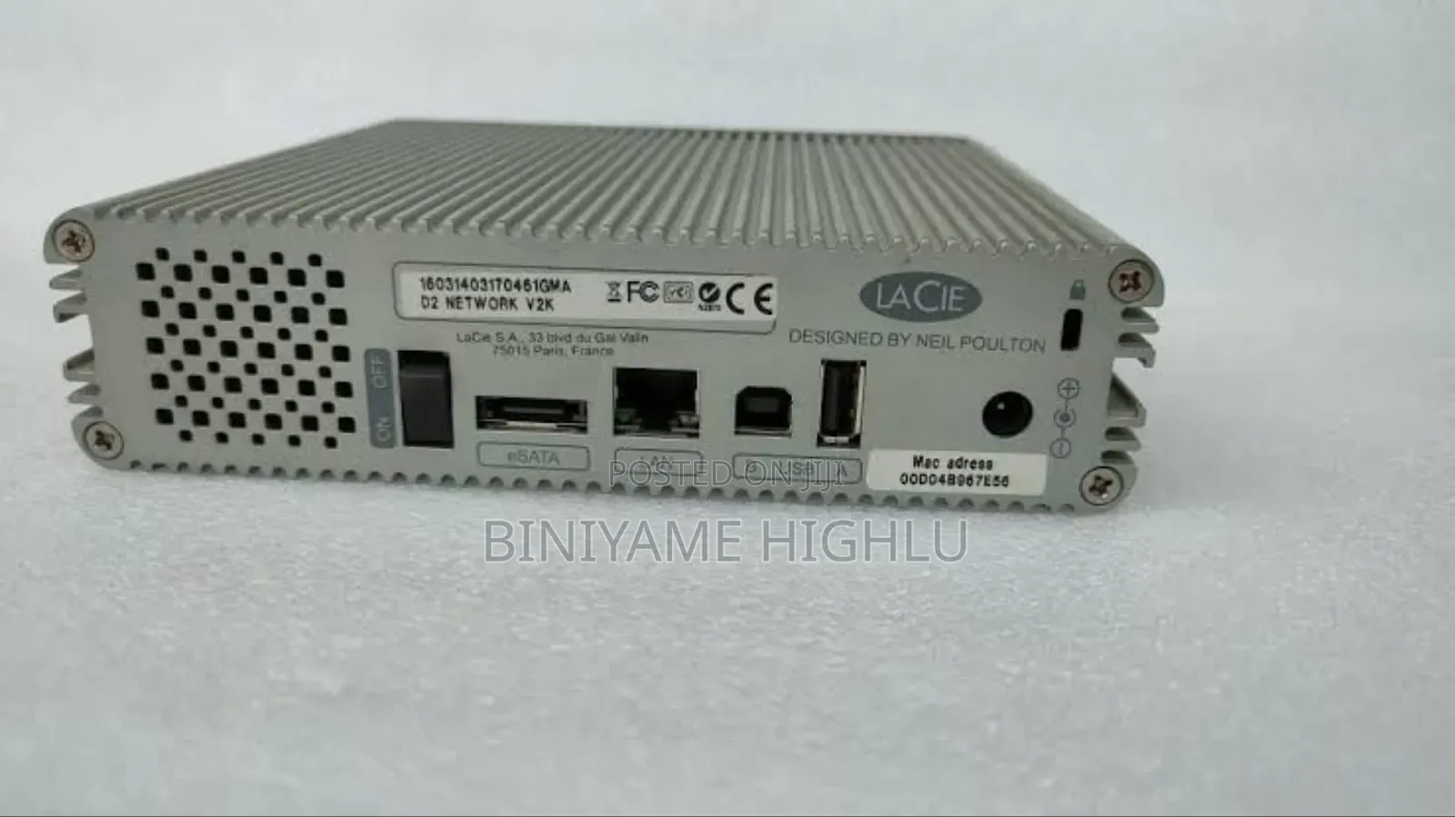 Server Lacie D2 Network 2 2tera Bit External Networking Hard Drive