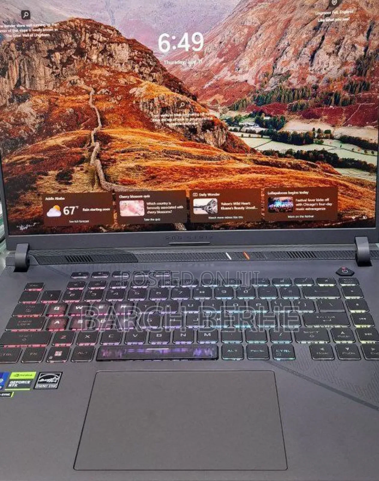 New Laptop Asus ROG Strix G16 G614 32GB Intel Core I9 SSD 1T
