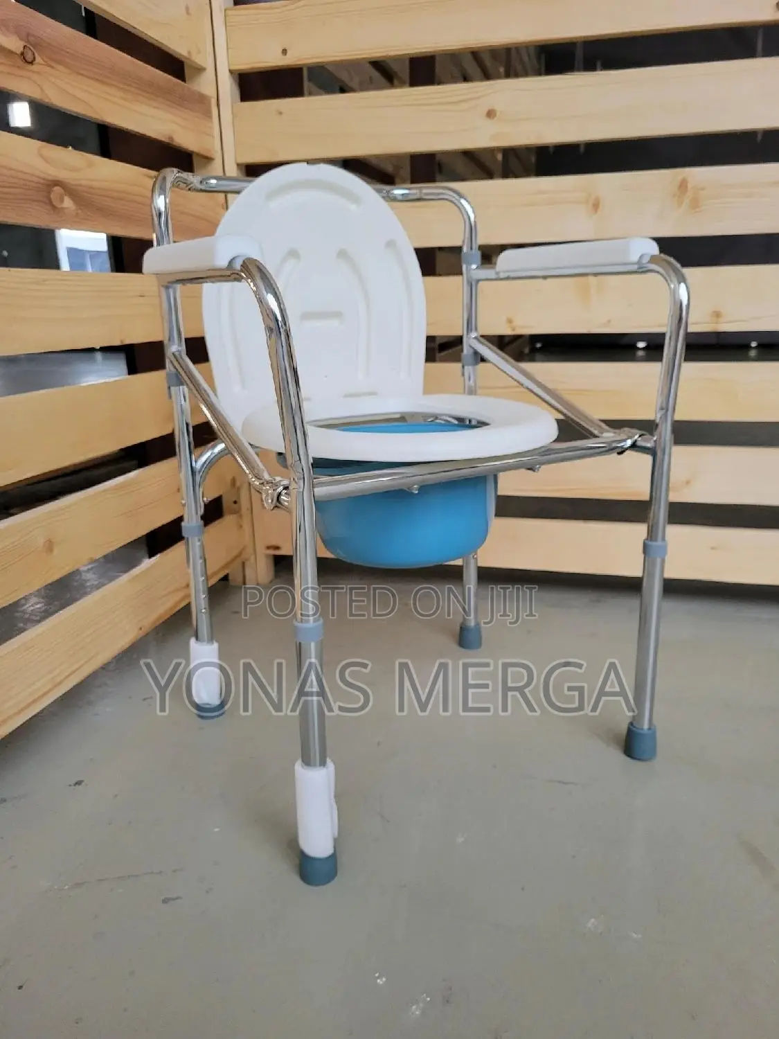 Toilet Chair=Toilet for Features Like Rubber-Tipped Feet or Locking