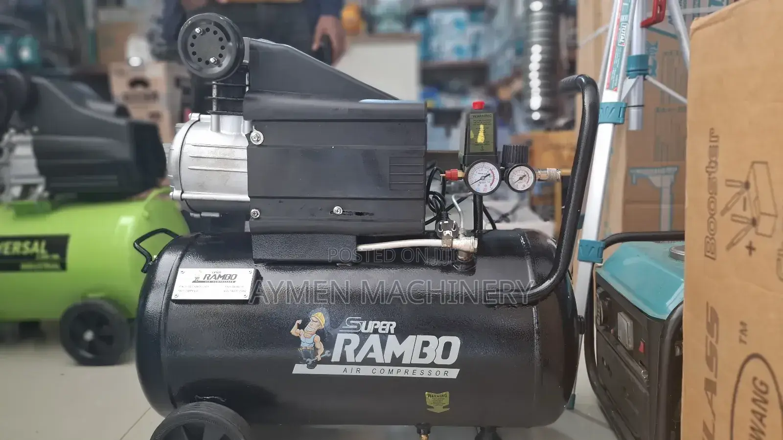 Super Rambo Air Compressor 50litre 50ሊትር ኮምፕረሰር