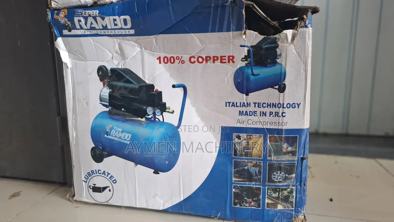 Super Rambo Air Compressor 50litre 50ሊትር ኮምፕረሰር