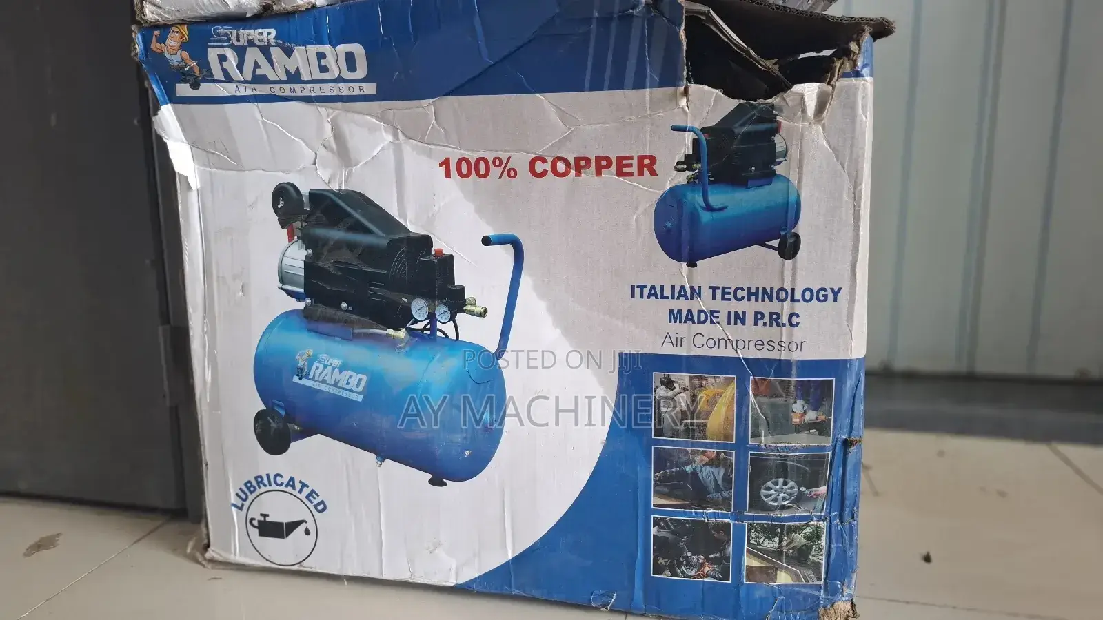 Super Rambo Air Compressor 50litre 50ሊትር ኮምፕረሰር