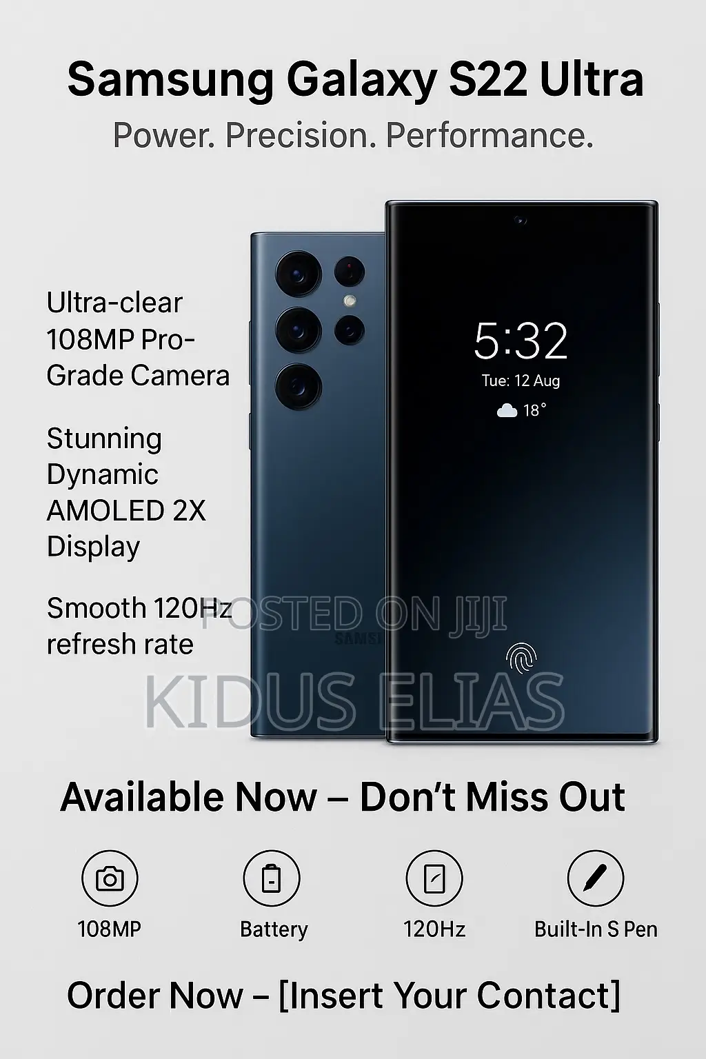 Samsung Galaxy S22 Ultra 256 GB Black